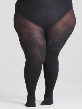 Snag Tights in Black - Merino Wool